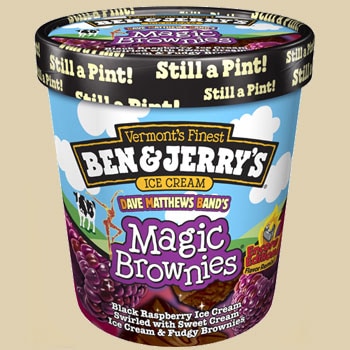 A Pint of Ben & Jerry's Magic Brownies Ice Cream