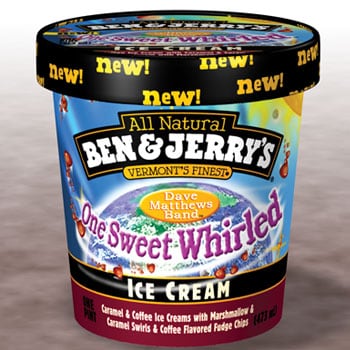 A Pint of Ben & Jerrry's One Sweet Whirled Ice Cream