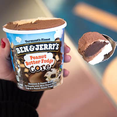 Ben & Jerry's Peanut Butter Fudge Core ice cream