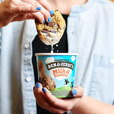 Ben & Jerry's Milk & Cookies ice cream