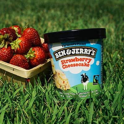 Ben & Jerry's Strawberry Cheesecake ice cream