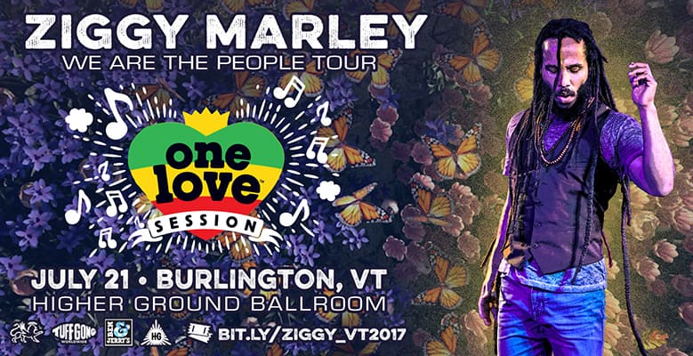Ziggy Marley at Higher Ground, July 21st!